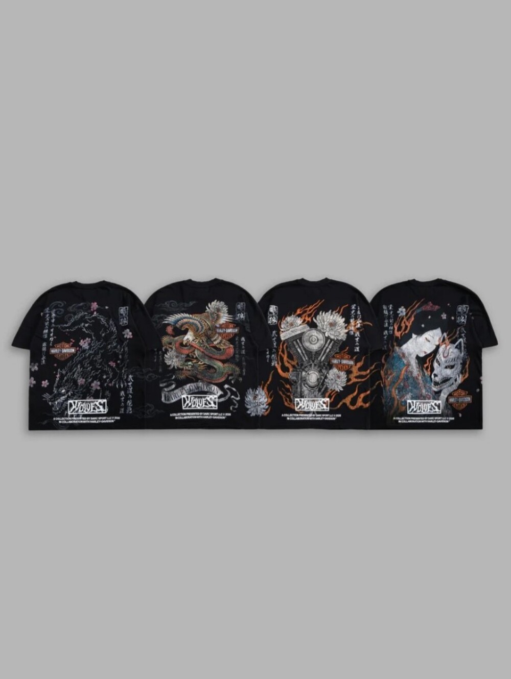 Brand New Darc Sport HD Collab Bushido Tee Box Set - 4 Shirts - Size Large